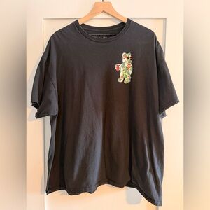 Riot Society Floral Bear w/ Solo Cup Graphic T-Shirt - Men’s Size 2XL